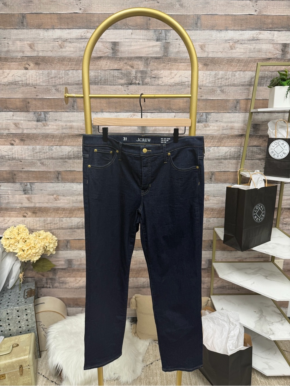 J. Crew Navy Women's Straight Leg Jeans